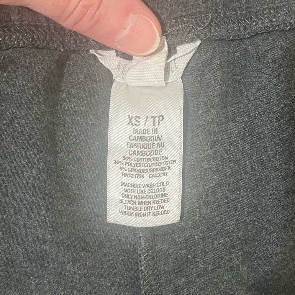 🌪️ Aeropostale Basic Leggings~Women’s XS~Dark Gray~Mid-High Rise~Full Length - Picture 6 of 6